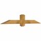 Ekena Millwork Eugene Rough Sawn Timber Gable Bracket, Western Red Cedar, 60"W x 10"H x 4"D x 4"F, 4/12 Pitch GBW060X10X0404EUG00RWR - alternate 5